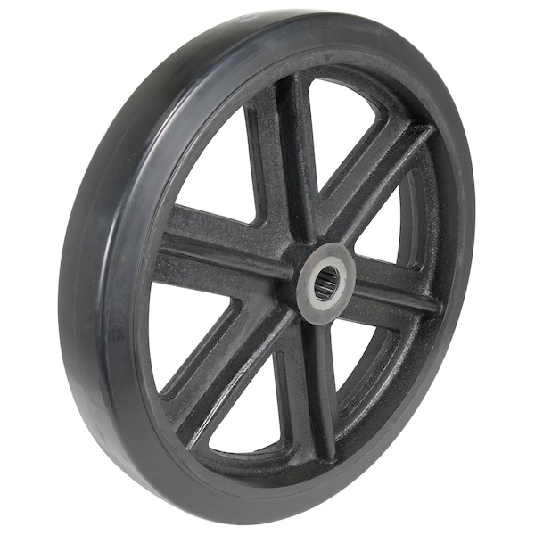 Vestil Mold on Rubber Wheel 18x3 Black WHL-MR-18X3 - main